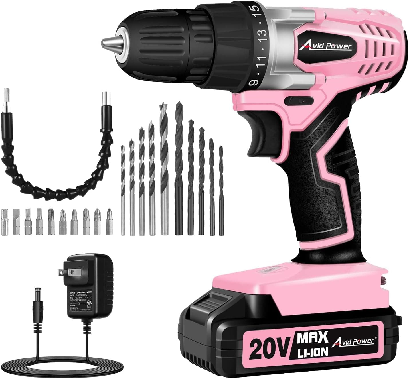 20V Cordless Drill Set for Home DIY & Beginner Projects -